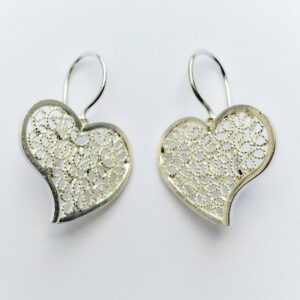aretes encaje de amor
